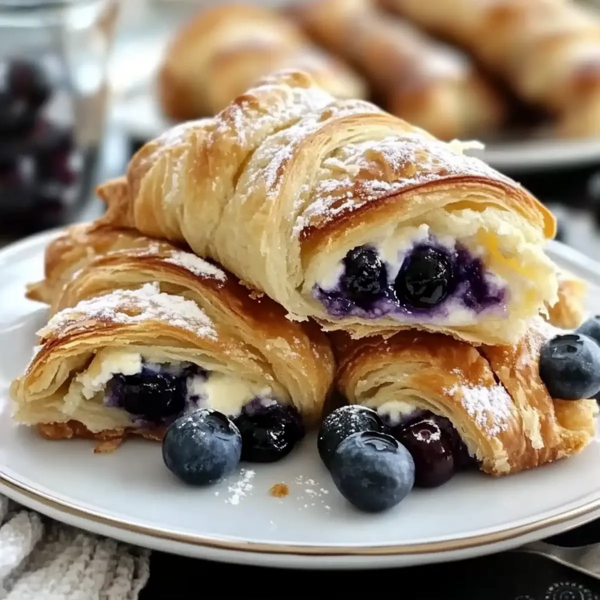Blueberry Cheesecake Crescent Rolls