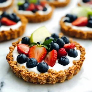 mothers day Breakfast Fruit Tart with Granola Crust