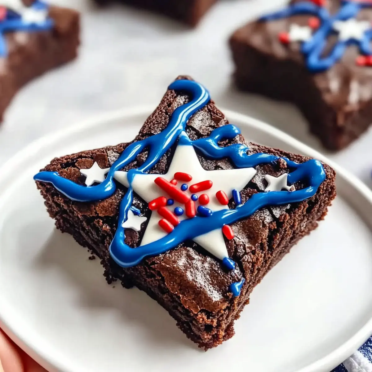 star-spangled brownies