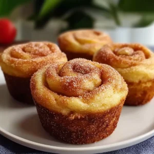 Baked Cinnamon Sugar French Toast Muffins for brunch