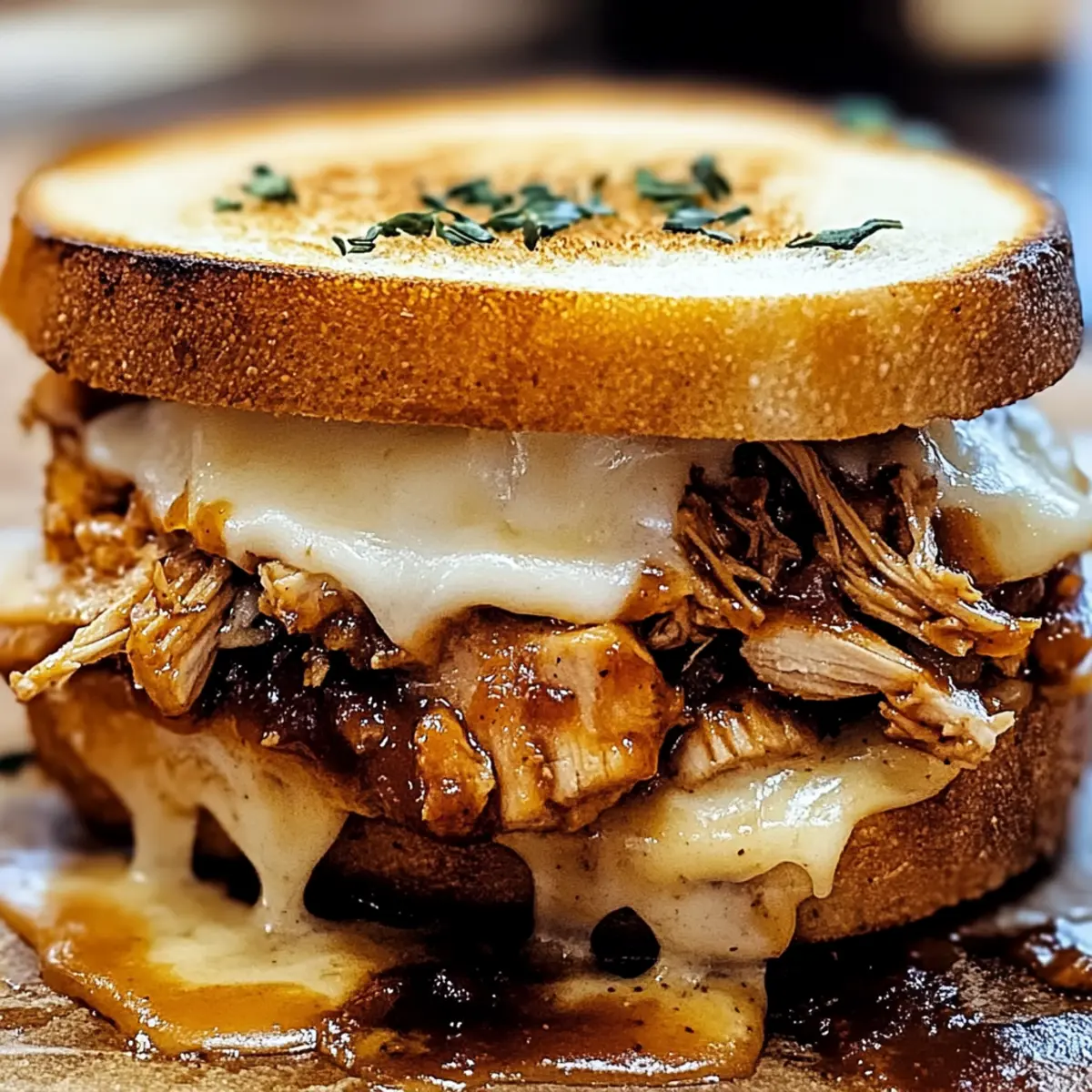 Bbq Chicken Grilled Cheese
