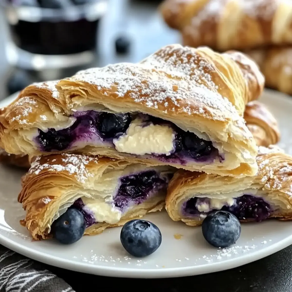 Blueberry Cheesecake Crescent Rolls