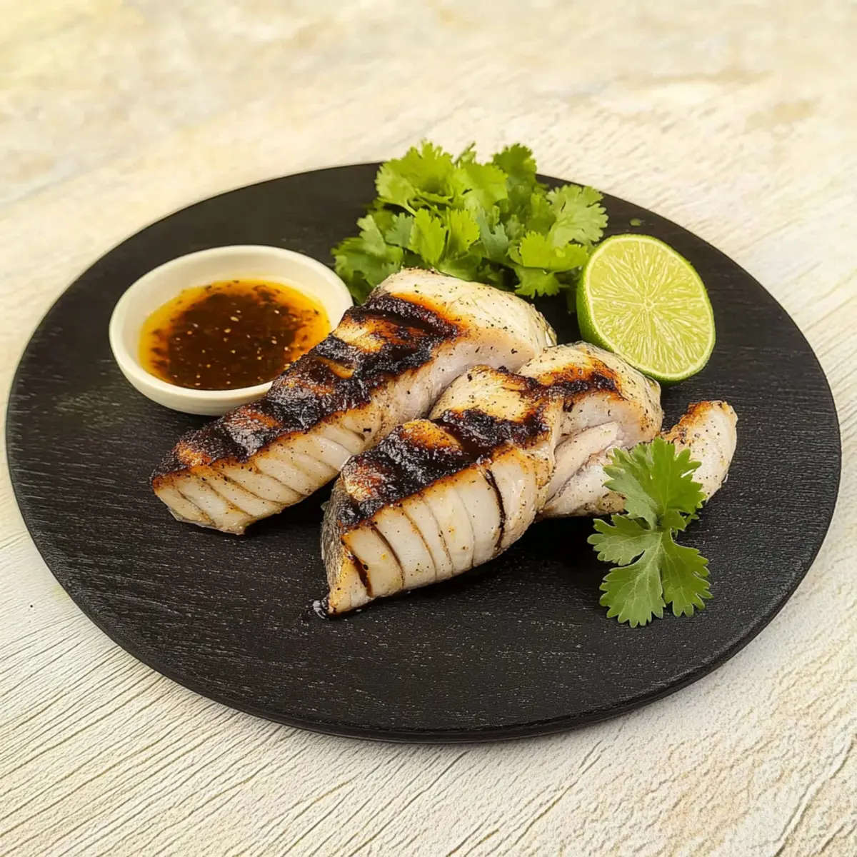 Grilled Marinated Mako Shark