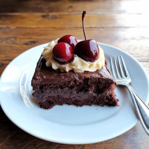 4-Ingredient Chocolate Cherry Cake