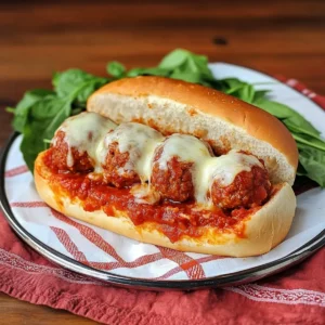 Beef and Turkey Meatball Subs