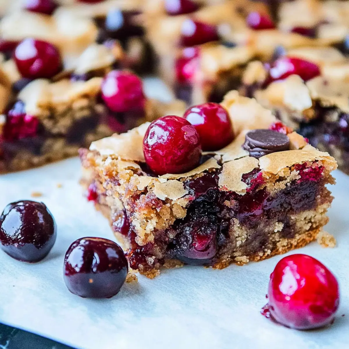 Chocolate Chip Cherry Bars