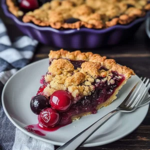 Cherry Crumb Pie
