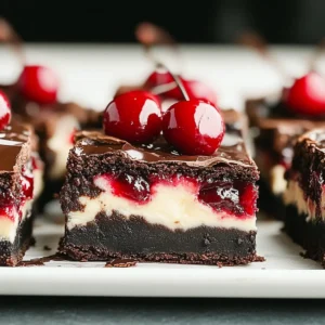 Cherry Cheesecake Brownies