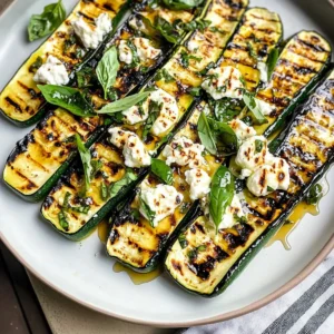 Grilled Zucchini With Goat Cheese