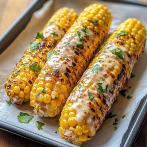 Garlic Butter Grilled Corn On The Cob