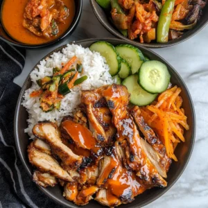 Korean BBQ Chicken with Leftover Rotisserie Chicken