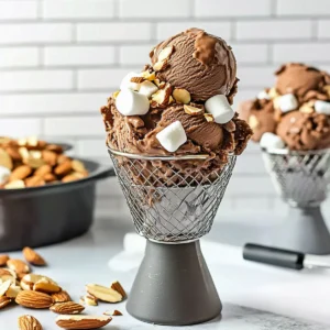Rocky Road Homemade Ice Cream
