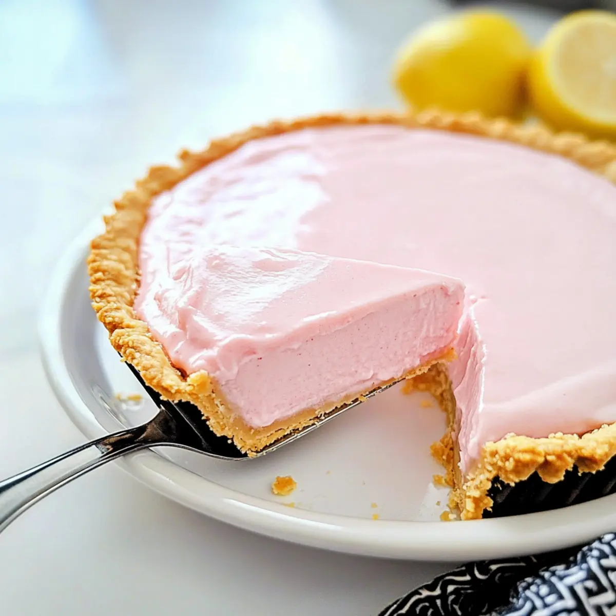 Frozen Pink Lemonade Pie