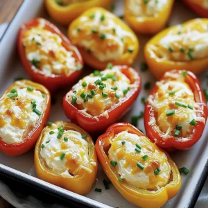 Cream Cheese Stuffed Mini Peppers