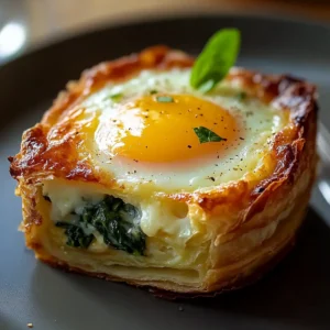 brunch idea Baked Eggs Napoleon