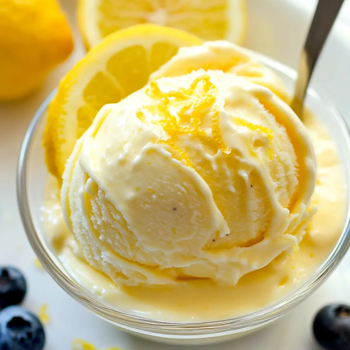 Lemon Frozen Yogurt
