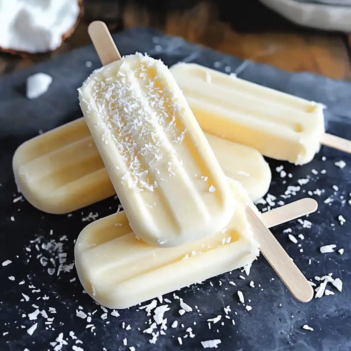 Coconut Mango Popsicles