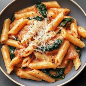 Creamy Tomato and Spinach Pasta