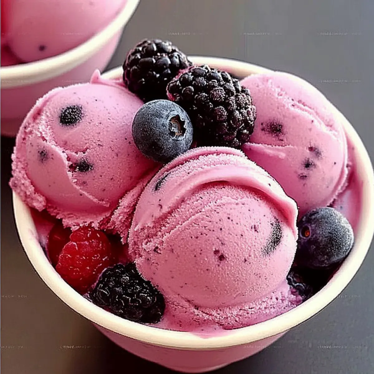 Triple Berry Frozen Yogurt