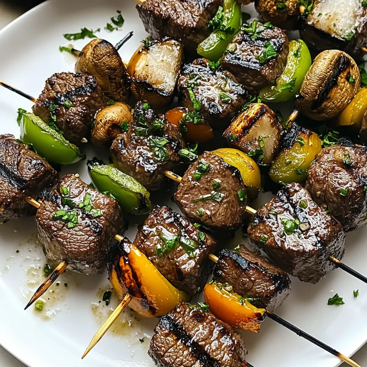 Steak Kabobs With Garlic Butter