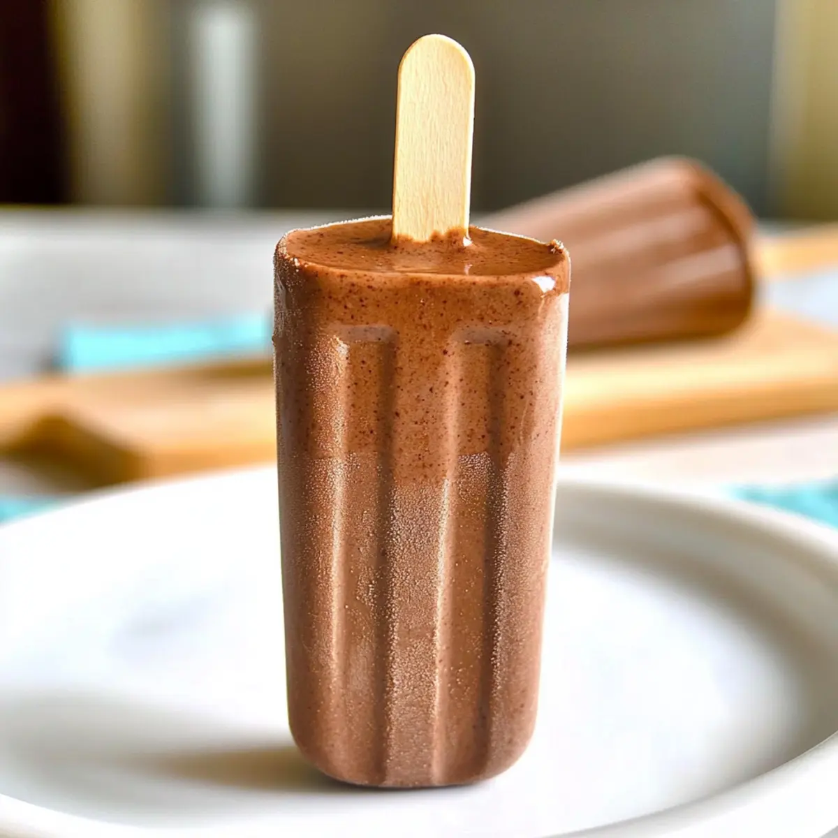 Healthy Chocolate Fudgsicles