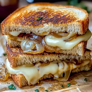French Onion Grilled Cheese Sandwich