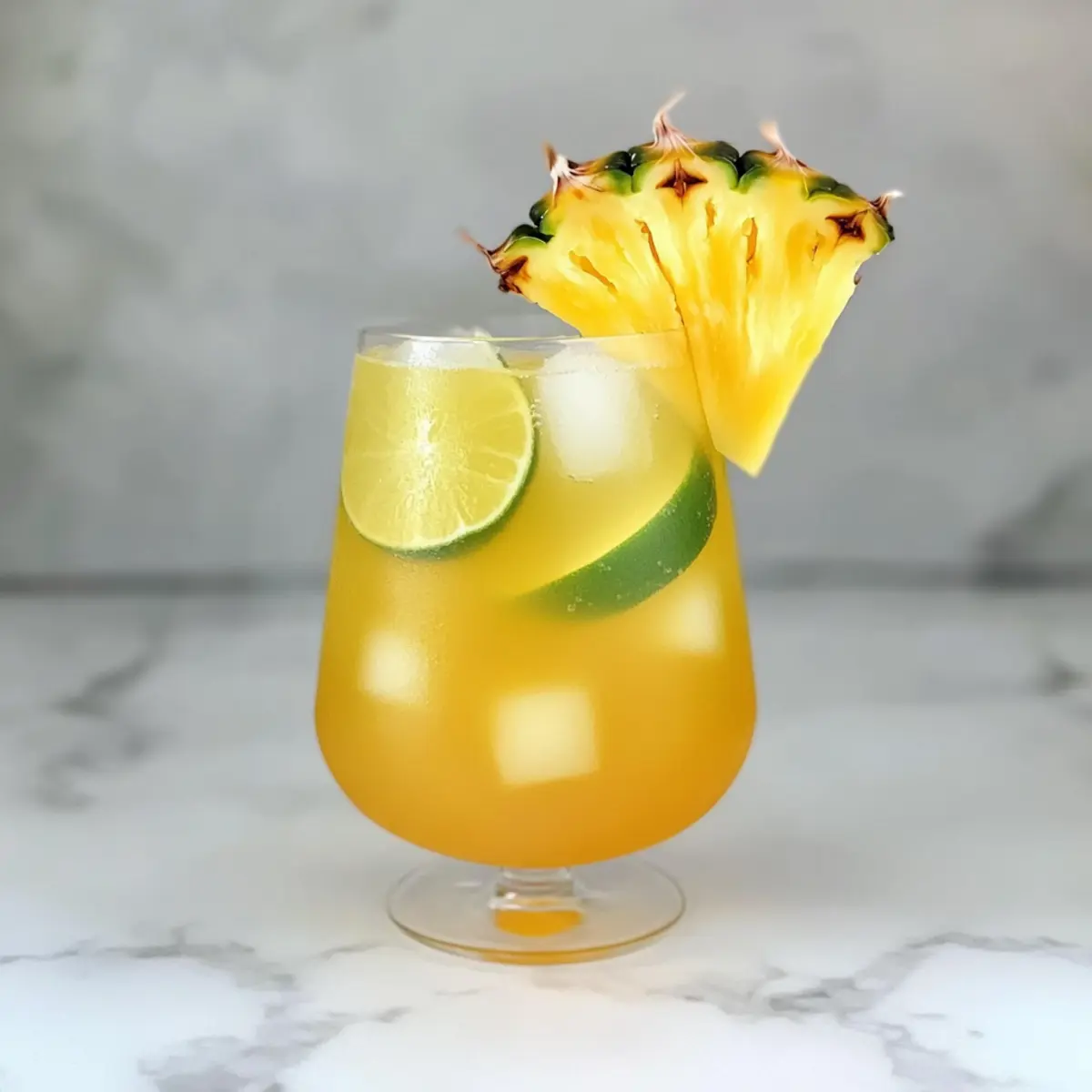 Sparkling Pineapple Mocktail