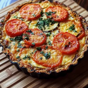 Summer Tomato and Eggplant Pie