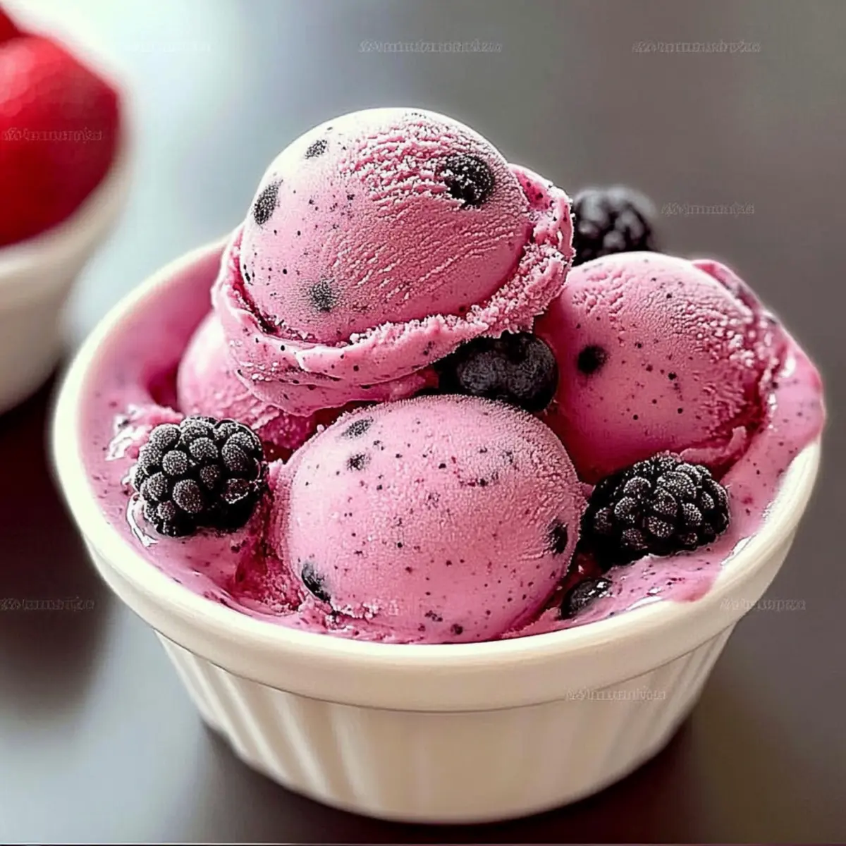 Triple Berry Frozen Yogurt