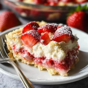 Strawberry Cheesecake Dump Cake