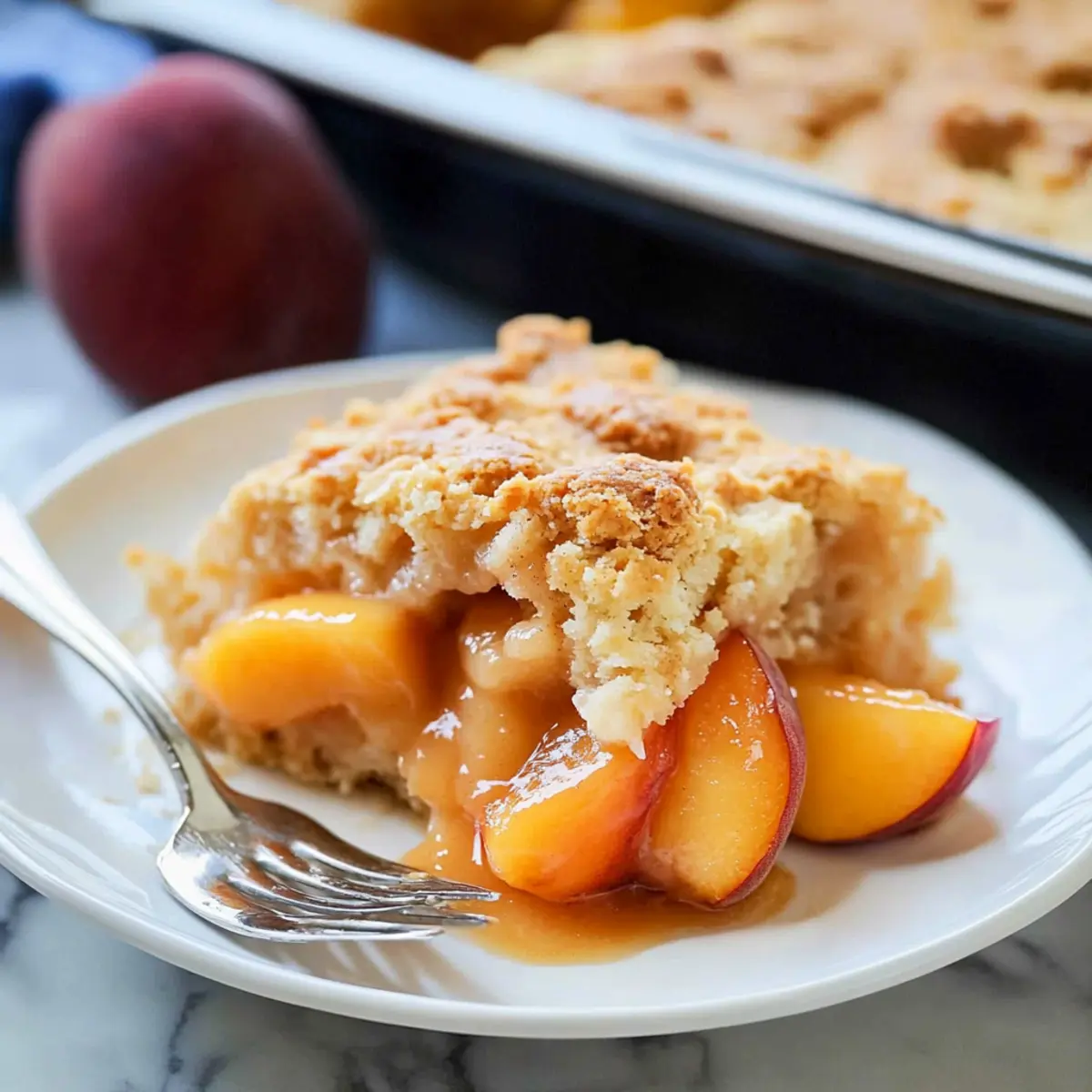 Vegan Peach Cobbler