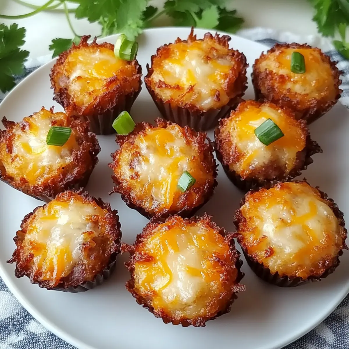 Crispy Hash Brown Sausage Bites
