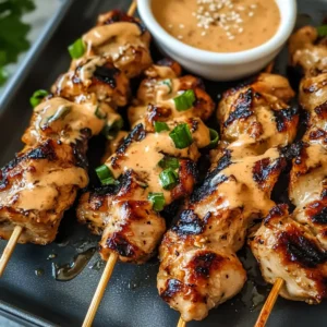 Bang Bang Chicken Skewers