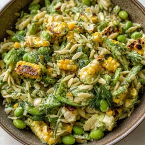 Grilled Corn Orzo Salad