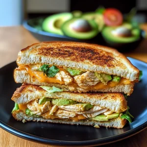 Chicken Avocado Melt Sandwich