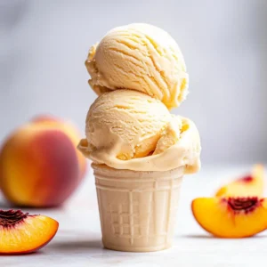 Old-Fashioned Peach Ice Cream