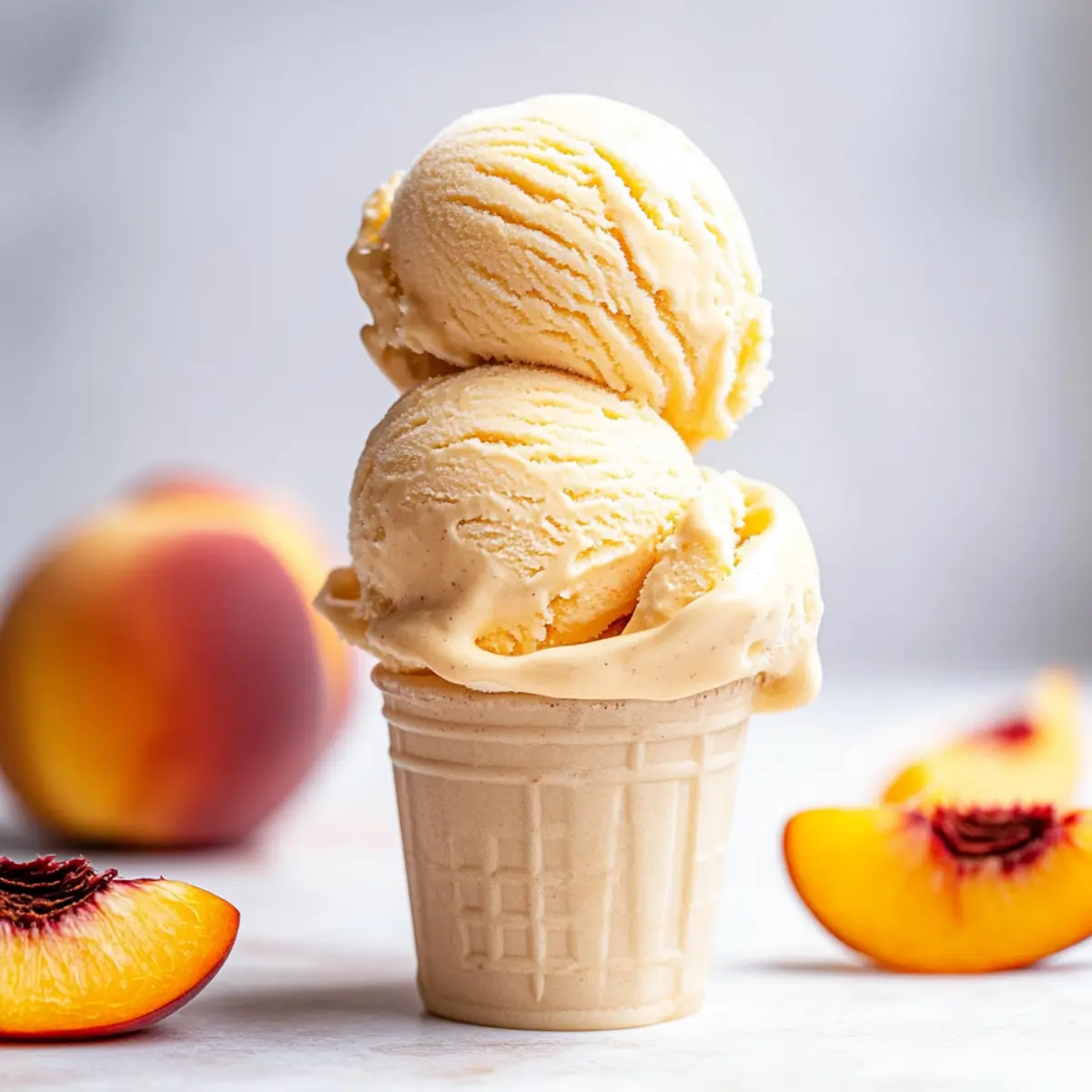 Old-Fashioned Peach Ice Cream