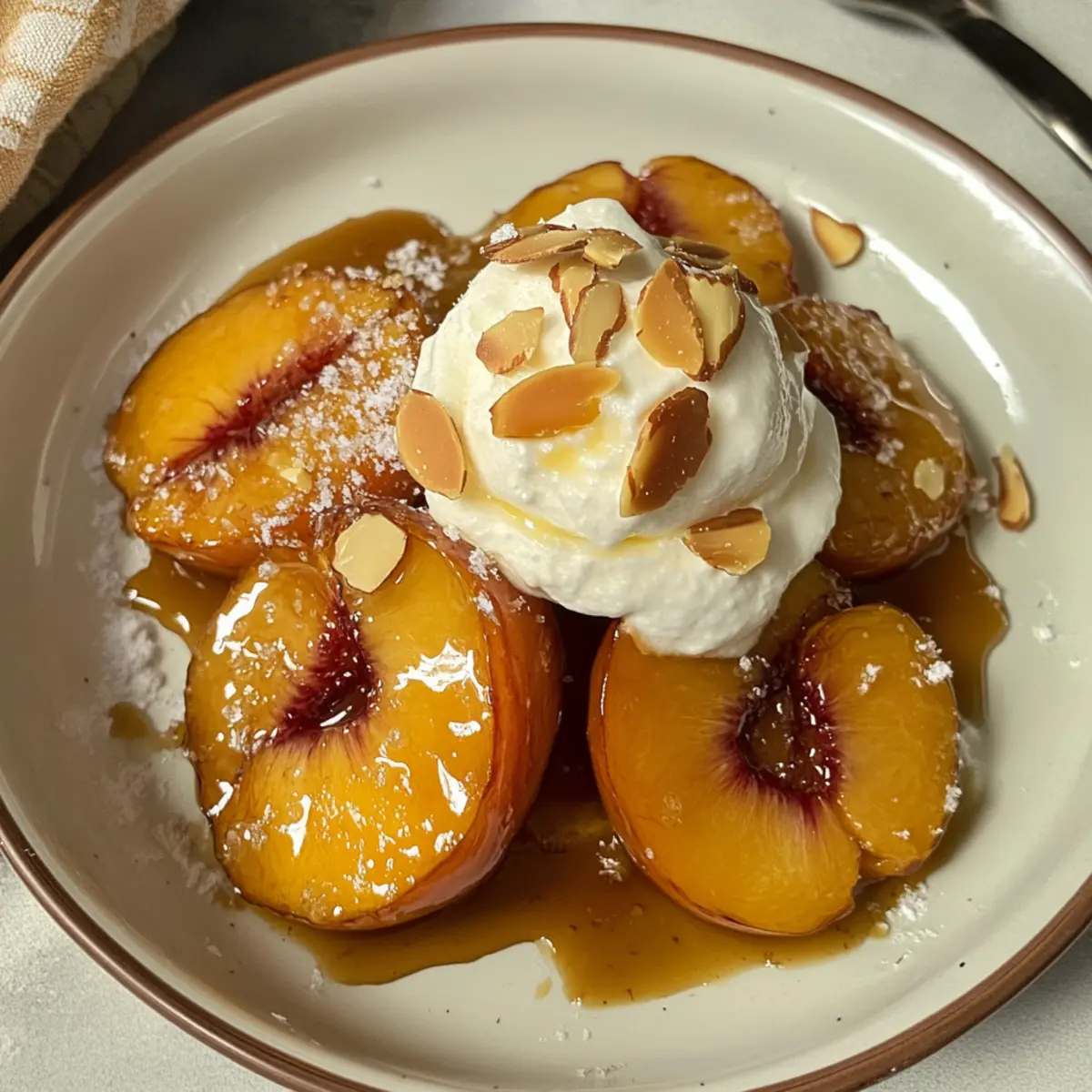Brown Butter Peaches and Cream