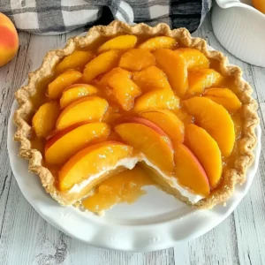 Easy Peaches and Cream Pie