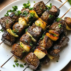 Steak Kabobs With Garlic Butter