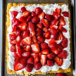 Sheet Pan Strawberry Shortcake