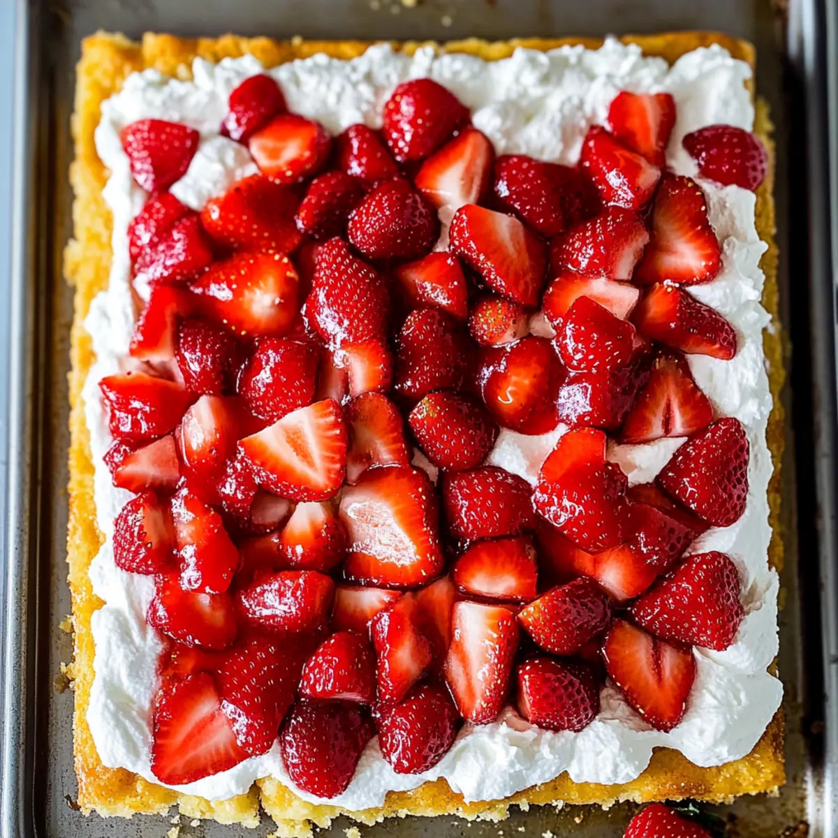Sheet Pan Strawberry Shortcake