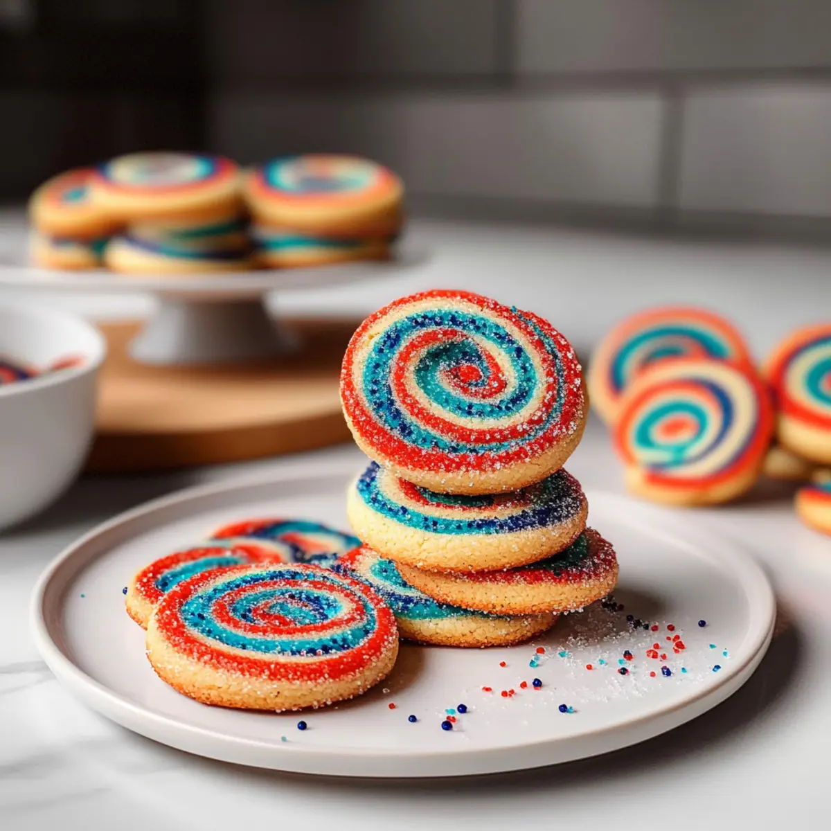 Red White and Blue Cookies