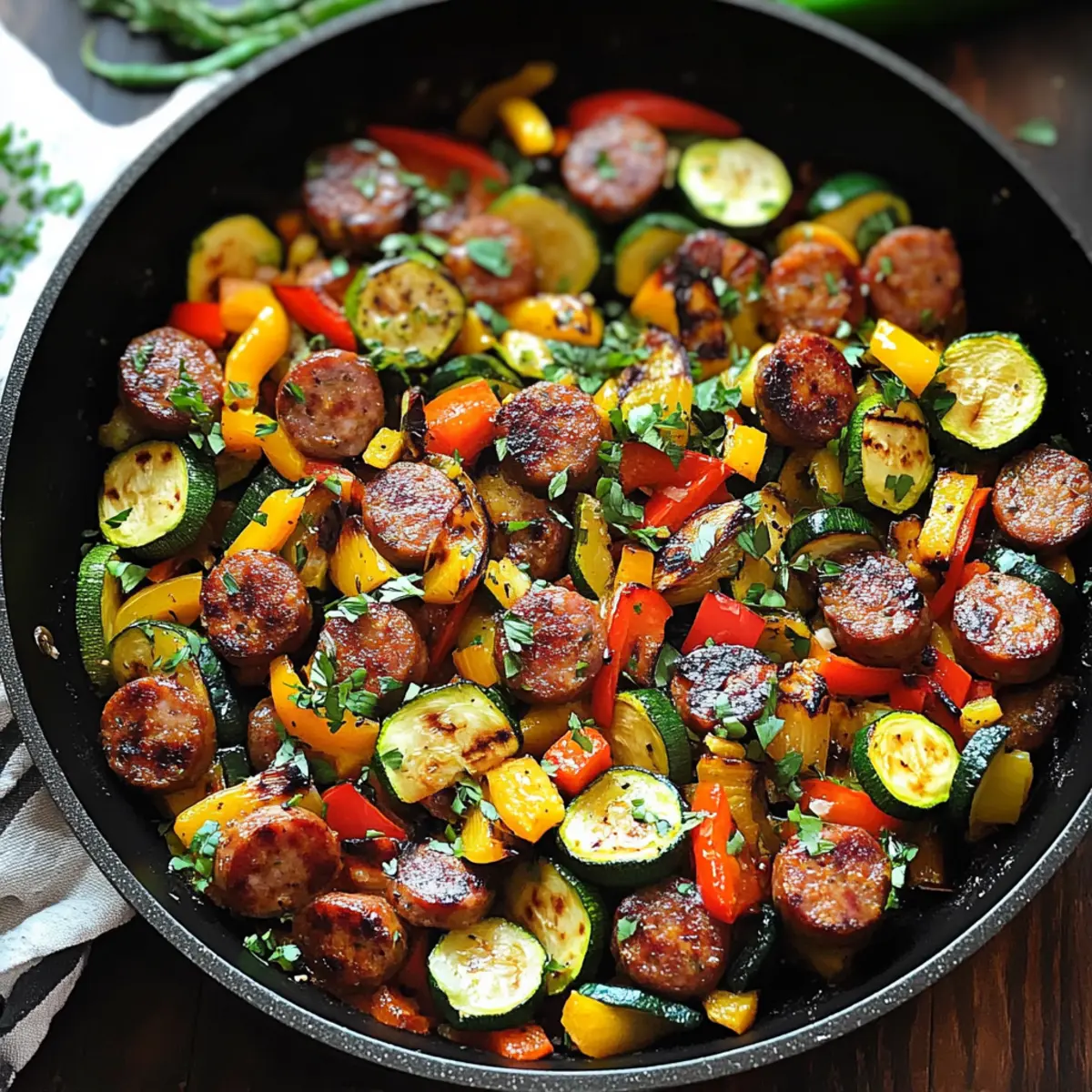 Sausage and Veggies Skillet
