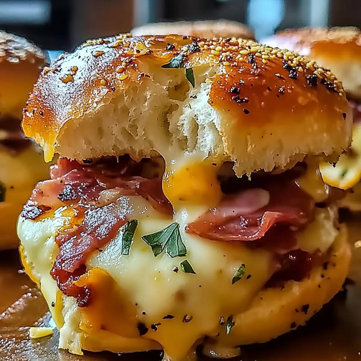 Cheesy Baked Italian Grinder Sliders