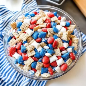 Red White and Blue Muddy Buddies