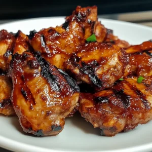 Grilled Spicy BBQ Chicken Thighs