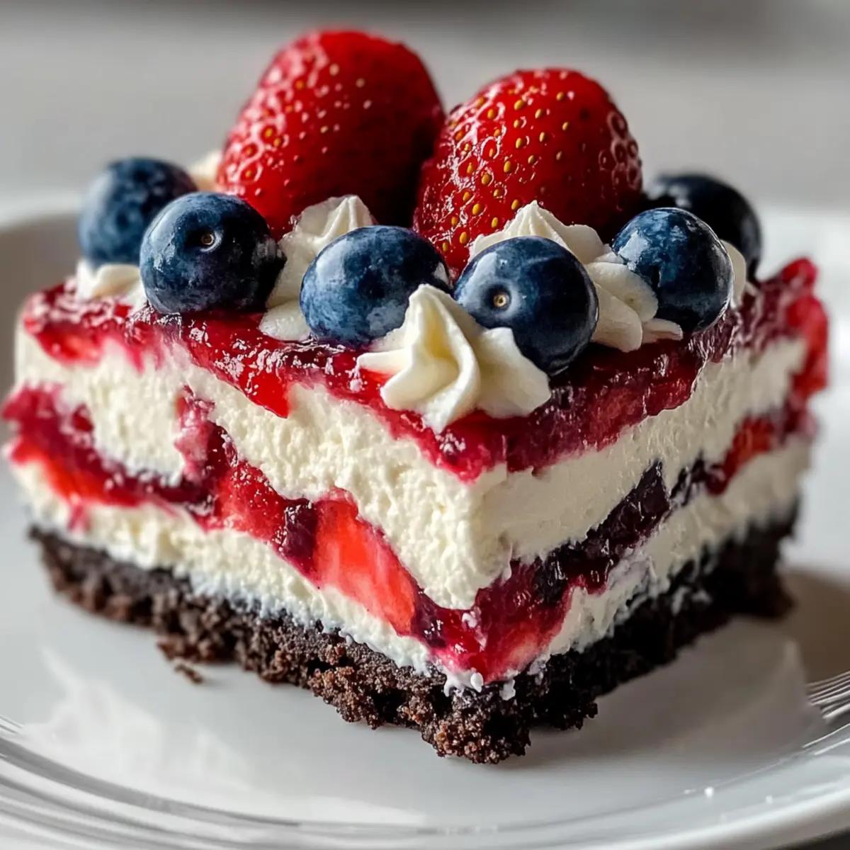 4th of July Dessert Lasagna