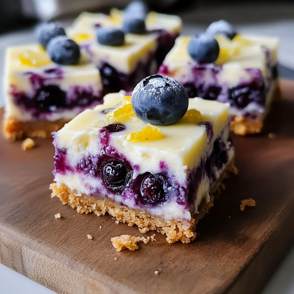 Lemon Blueberry Cheesecake Bars